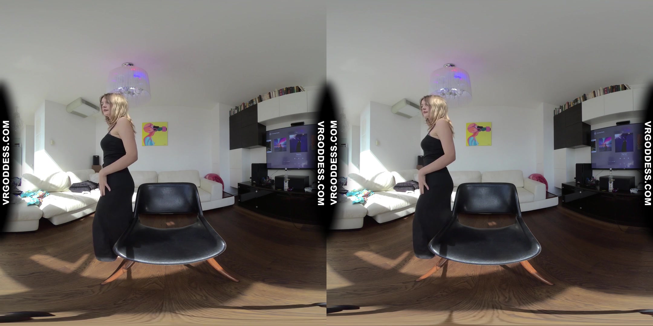 Little Black Dress Kapri Striptease Vodka Bottle Pussy Insertion Masturbation Moaning Orgasm