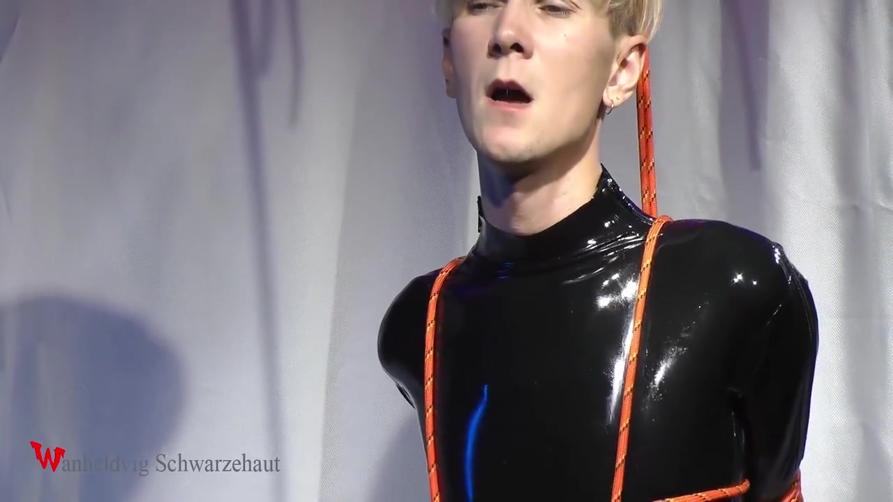 Nicky Latex Doll Gagged And Roped 10 Min