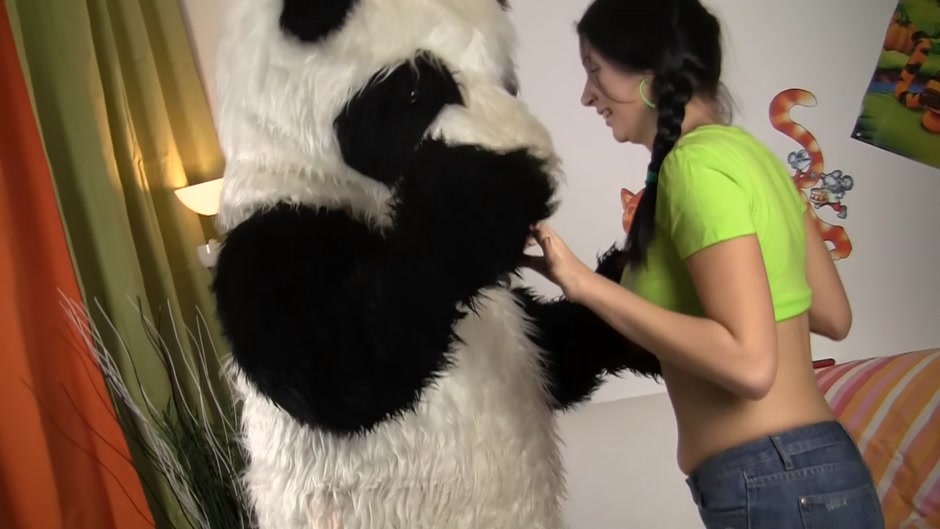 Toy with a strapon dildo made the gal's cunt wet