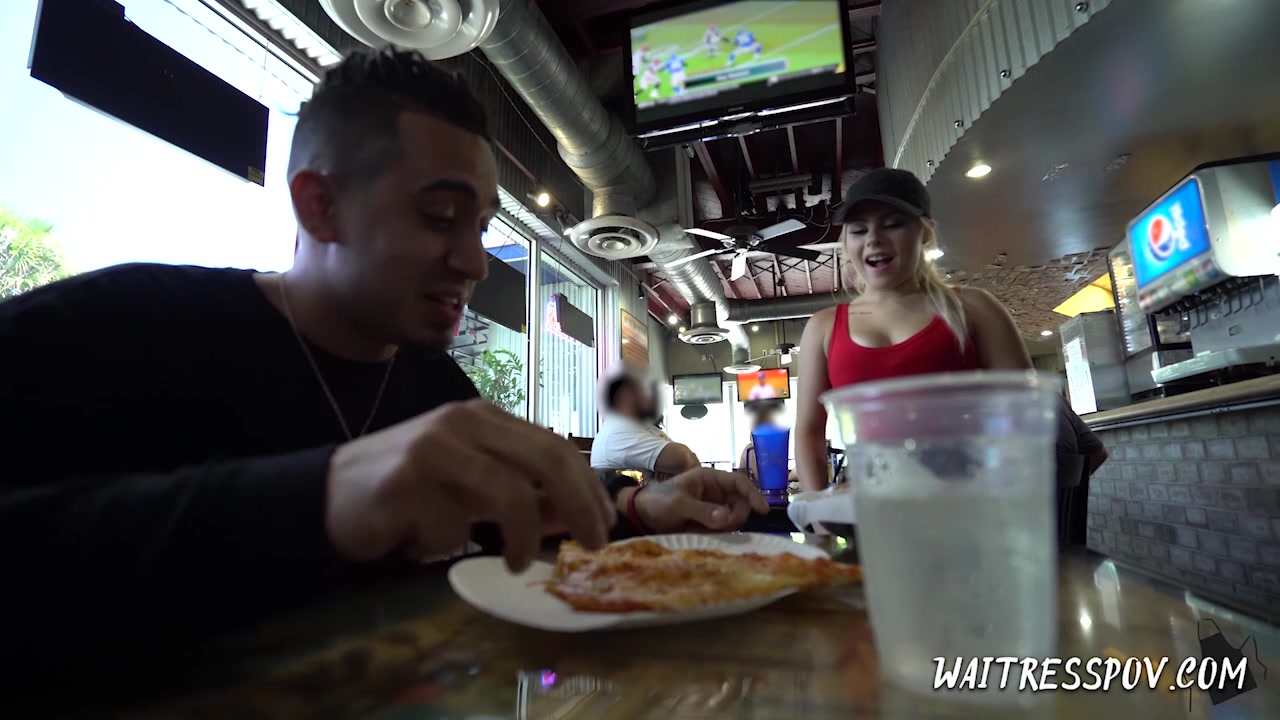 Waitress POV - Skylar Valentine - Pint-sized Pizzeria Girl Cutie
