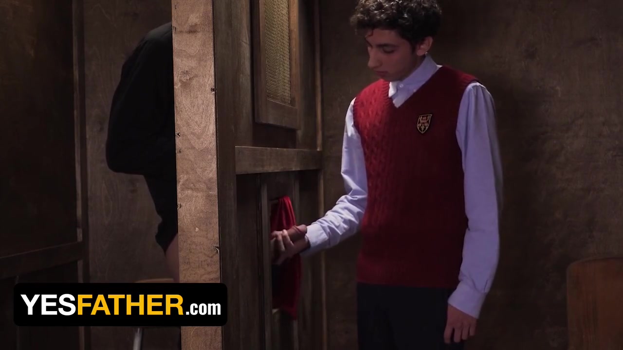 Carter Ford In Altar Boy Slobbers On Perv Priests Throbbing Dick In The Confession Booth
