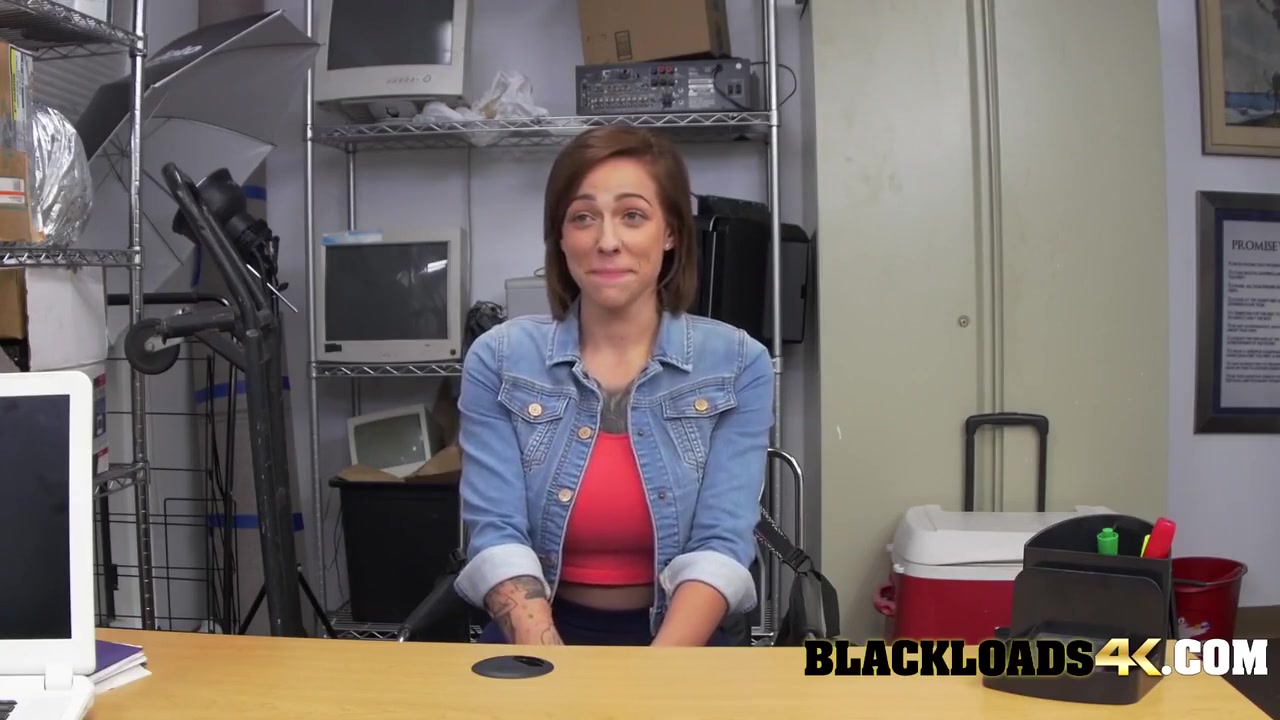 Short Haired Brunette Comes In For A Job Interview With