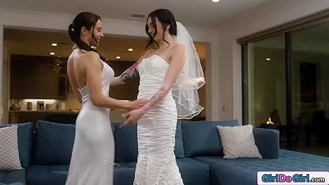 That wedding dress needs to come off so I can eat your pussy