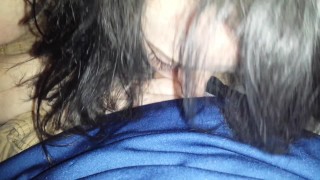 WIFEY OUTDOORS! PUBLIC BLOWJOB AMATEUR DEEPTHROAT POV!