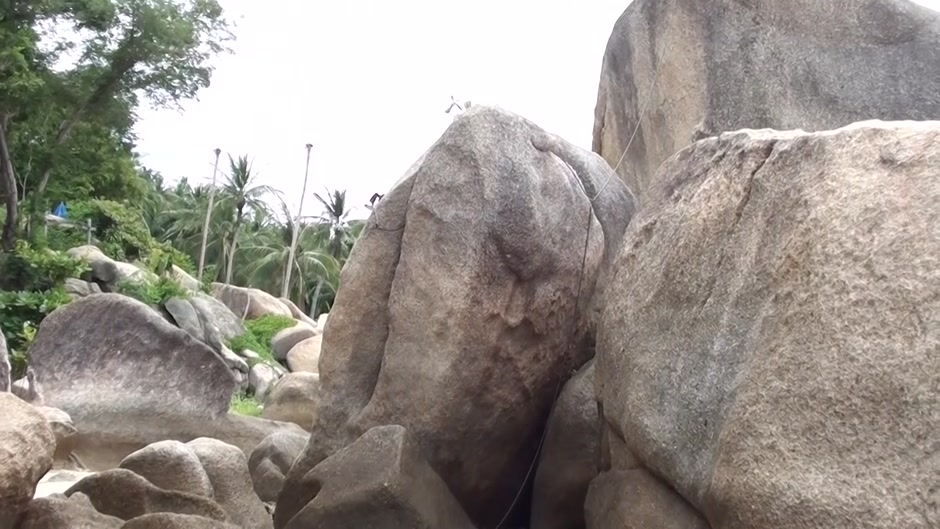 Tiffany in horny chick does oral sex on the beach scene