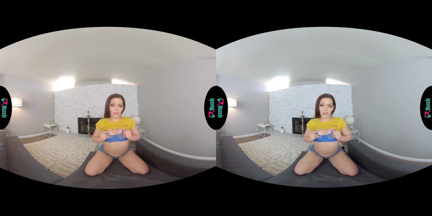 VRHUSH Kimber Woods teasing before she plays with her toys