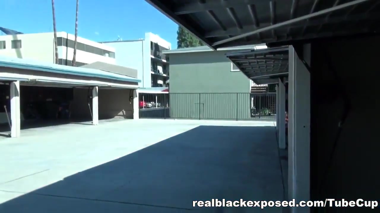 Black gf public parking lot flashing and pussy poking