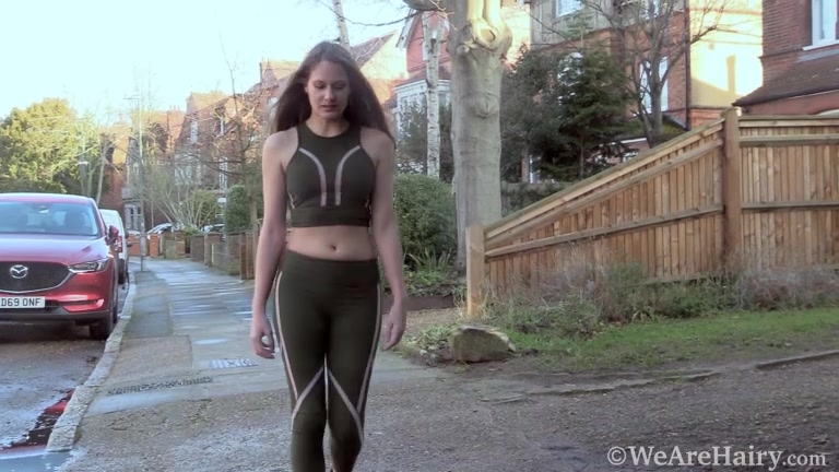 Sacha comes inside from outdoors to strip naked - WeAreHairy