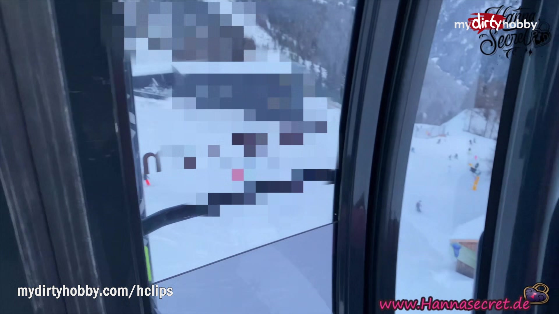 MyDirtyHobby - Daring amateur risky public swallow on the teleferic