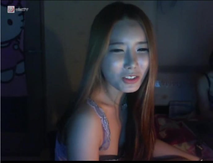 Pretty Asian babes having fuck on a webcam show