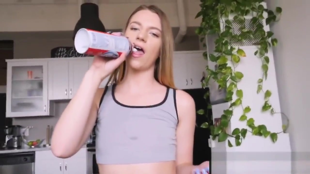 Stepsister teen 18+ gobbles BBC in POV