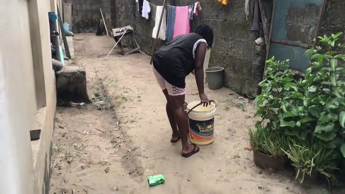 Two Friends Gangbang A House Help Outdoor. A Plan Mapped Out By The Two Friends On The Girl. 6 Min