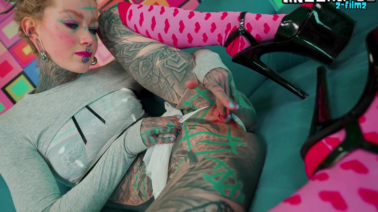 Anal Solo For Skinny Tattoo Girl Dildos And Fuck Her Tiny Asshole