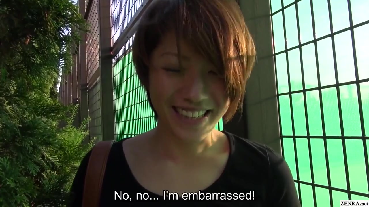 Gorgeous Short Hair And Naturally Tan Japanese Amateur Goes Out For A Walk Outside In Public Wearing Microscopic Hot Pants