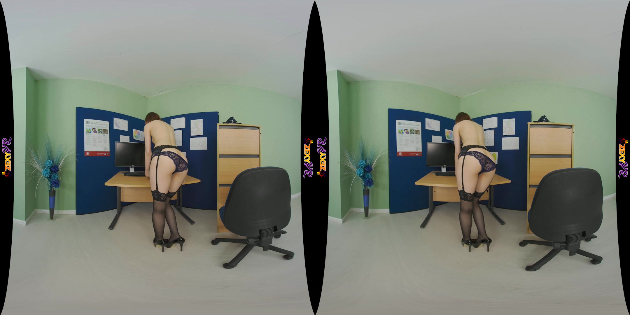 Office Cutie featuring Kourtney E - ZexyVR