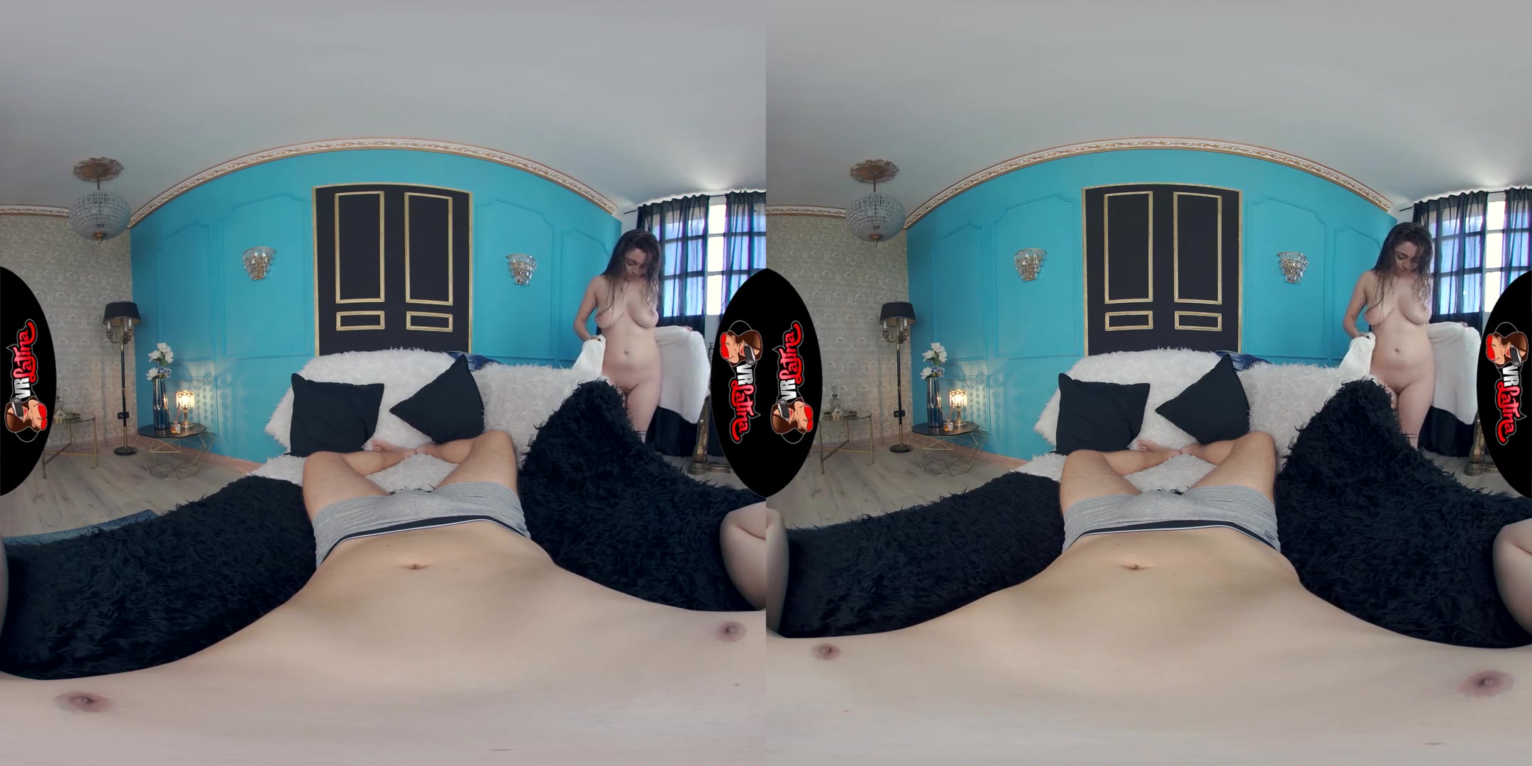 Wet T-Shirt Cumtest - Big Tits Latina Fuck you in Virtual Reality