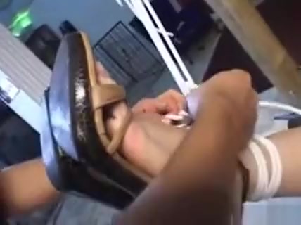 Blonde Tgirl Giving Blowjob