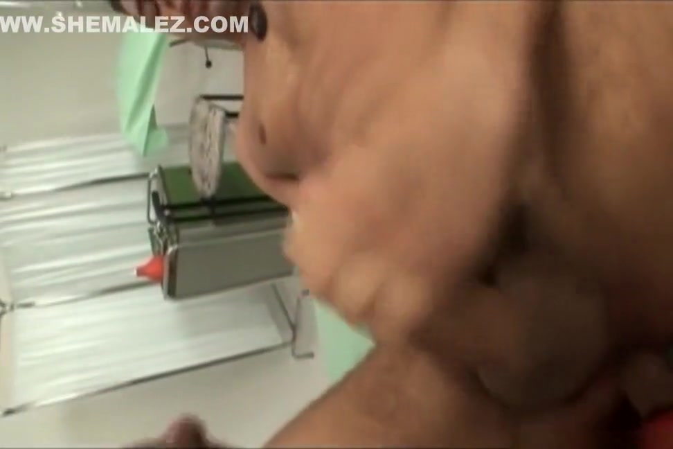 Busty tgirl fucks and sucks cock