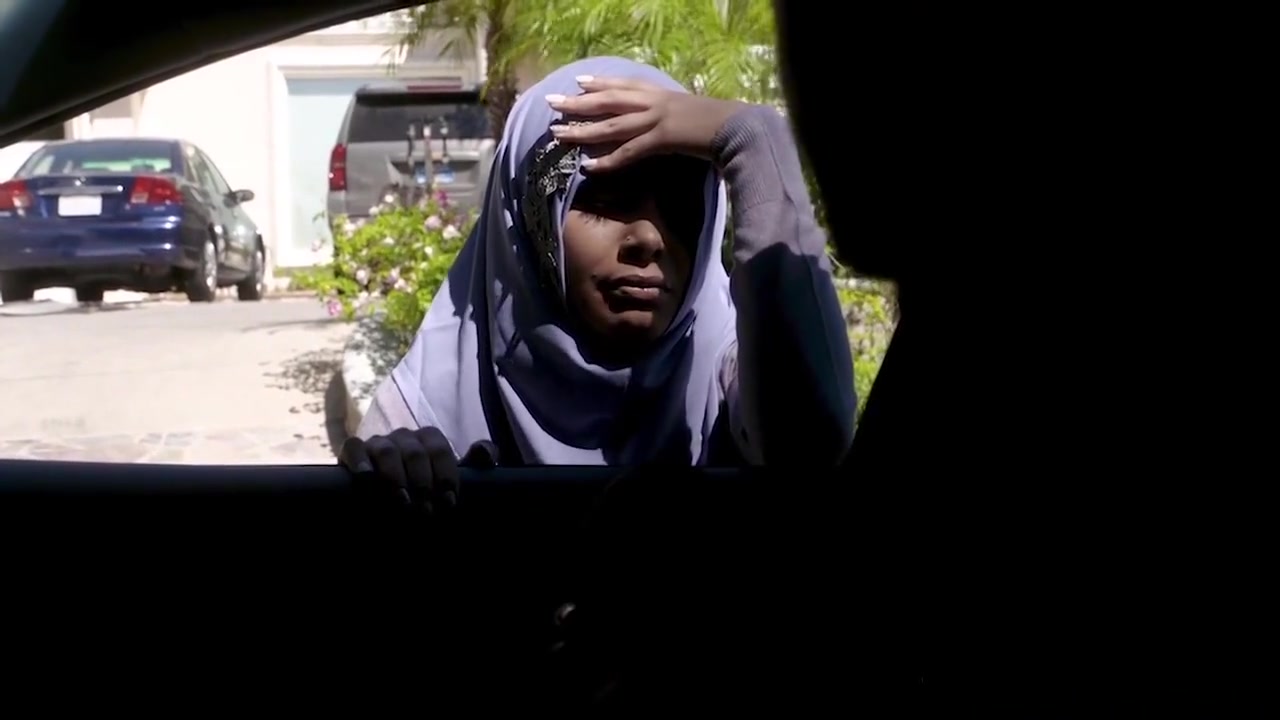 Muslim teen 18+ bitch in hijab anal fucked by corrupt agent