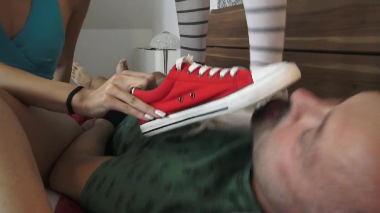 teen 18+ Brat Girls Sneaker Face Standing And Jumping! by Femdom Austria