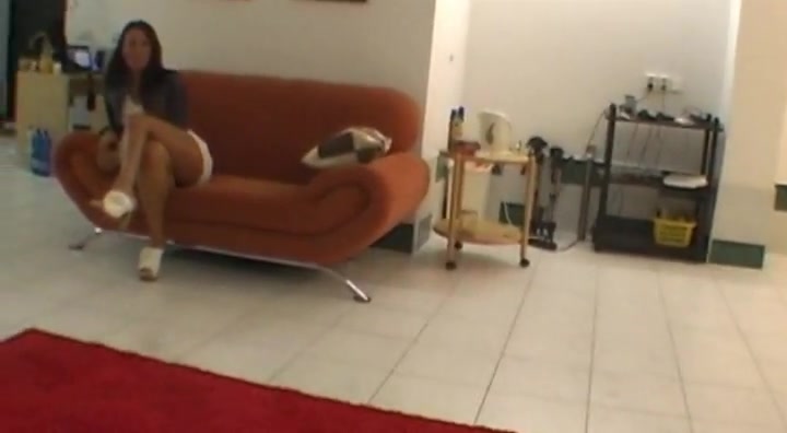 Nasty czech chick lapdances and fingering her pussy
