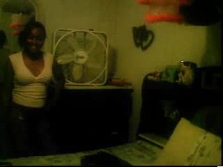 Homemade solo stripping by black skinned chick