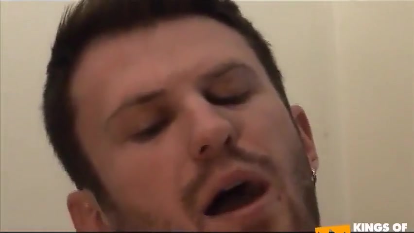 Guy With Pierced Cock Bangs Rough A Man With Tight Asshole On The Bed