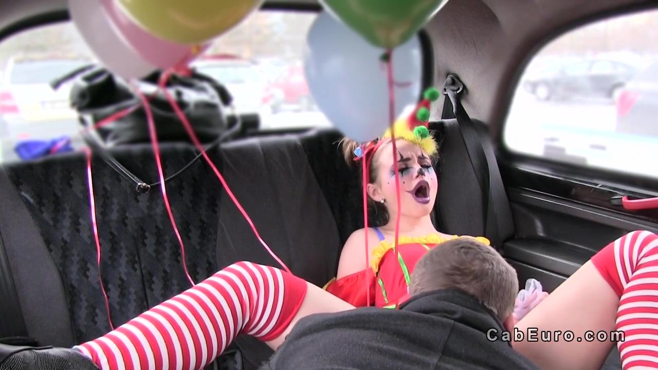 Hot Clown Got Pussy Banged In Cab
