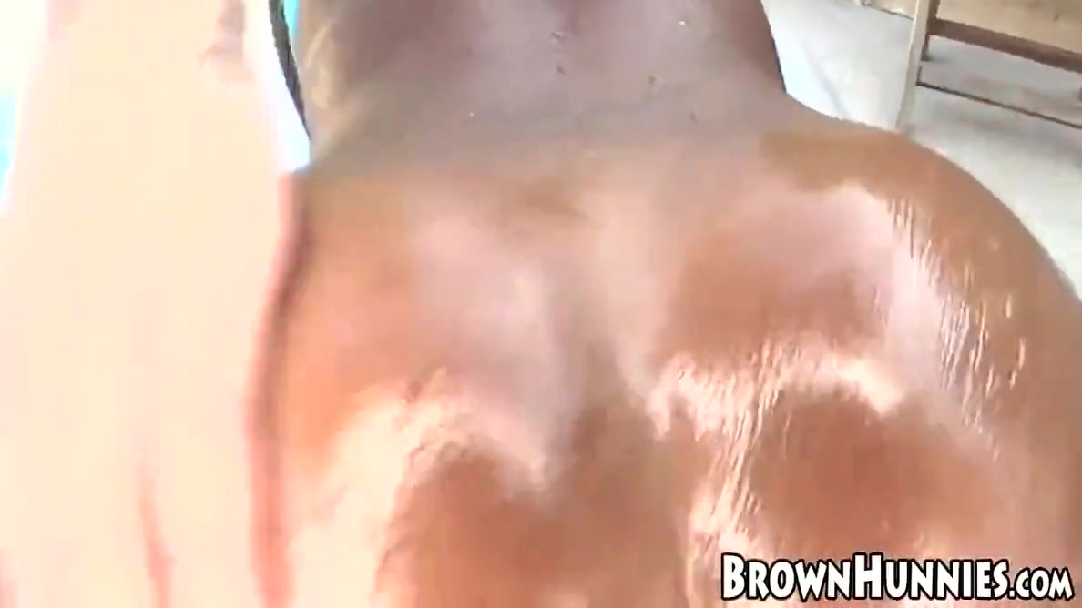 Oiled Ebony Babe Blows Dick Before Doggystyle - Chanel Bryant
