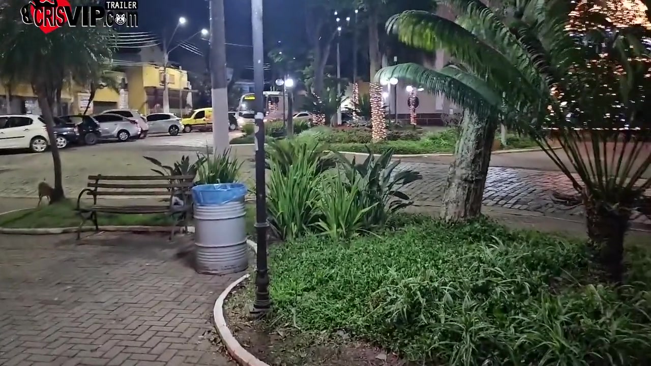 Cuckold Husband In Fucking In The Square Without A Condom And Receiving A Creampie In Front Of The Christmas Special