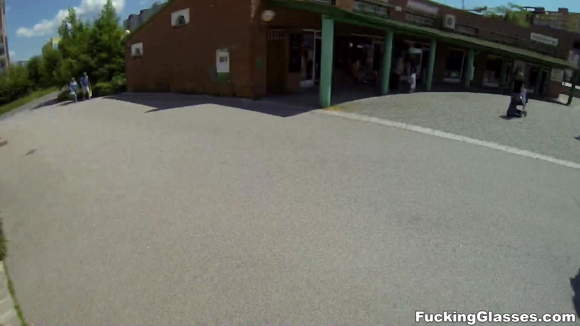 Fucking Glasses - Iren - Casual cock riding outdoors