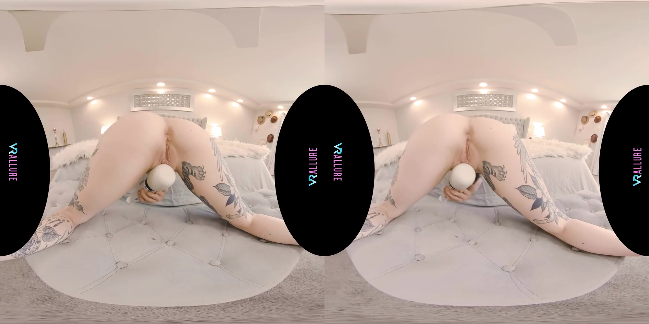 What Do You Think Of My Tattoos? - Alt-girl Solo Striptease and Fucking a Tommy Torso