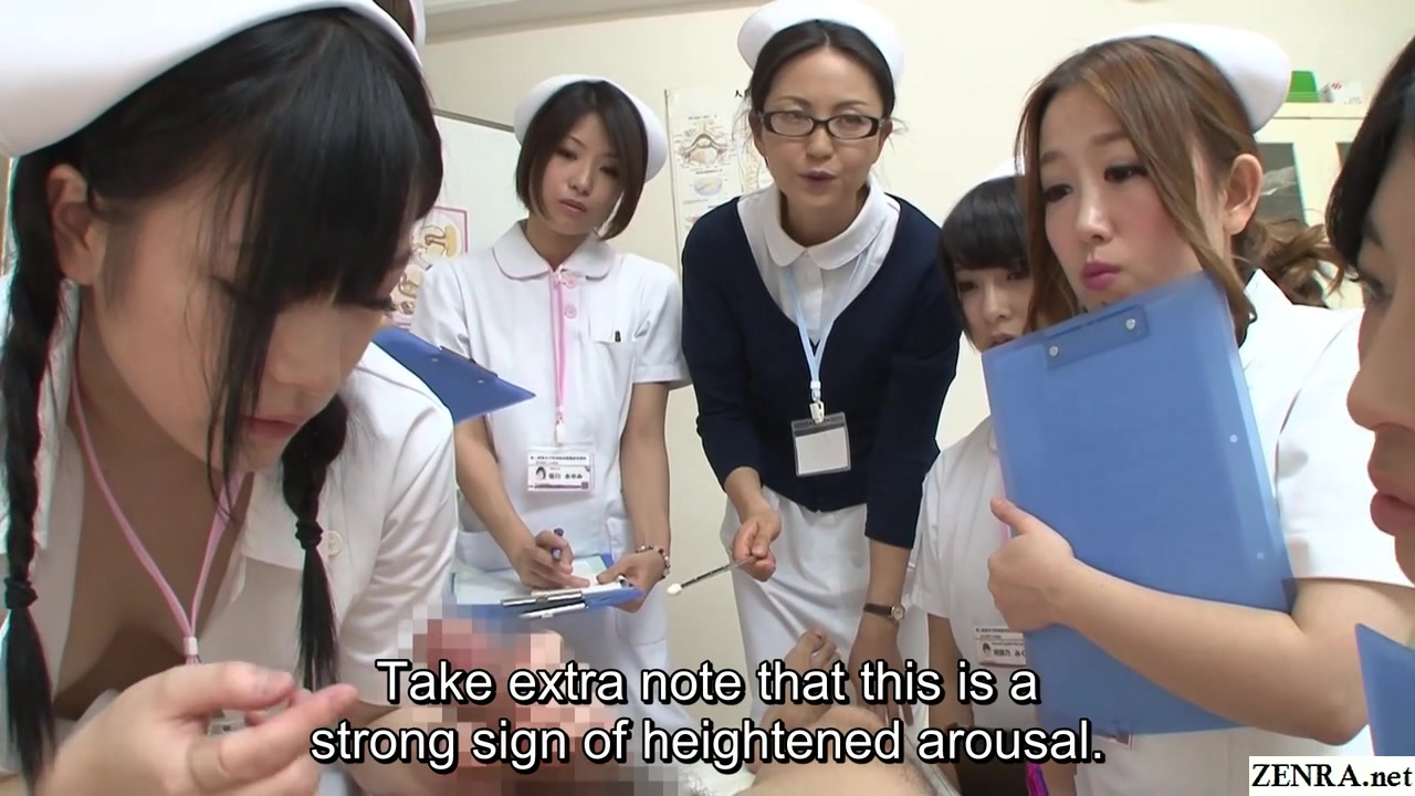 JAV nurses CFNM handjob blowjob demonstration Subtitled