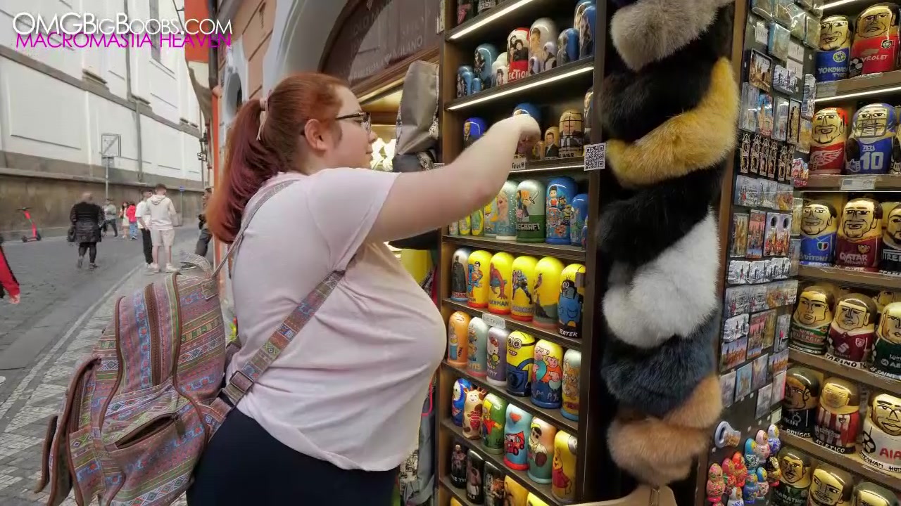 Candy Braless Walk in Prague