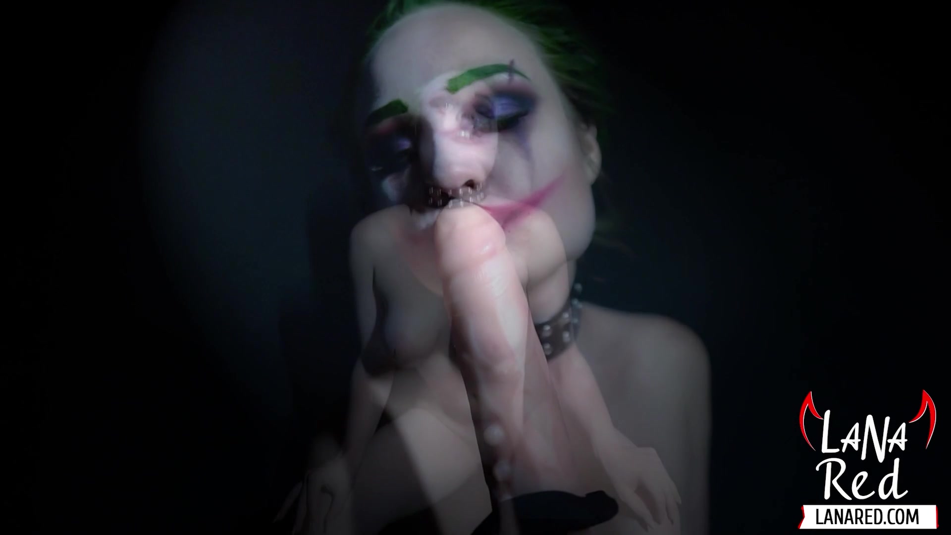 Joker Girl Riding On Dildo And Pussy Fucking Dildo Babe With Big Ass - Sex Movies Featuring Lana Red