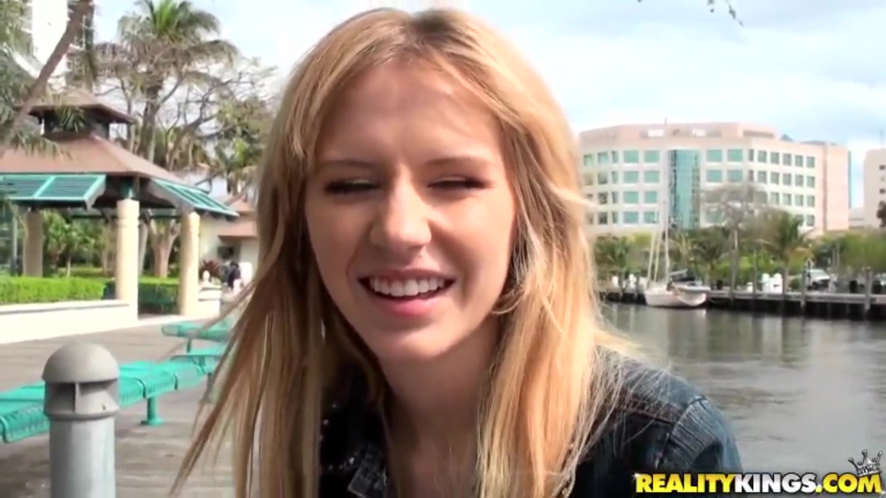 Josh records golden haired Kelly Klass while stripping