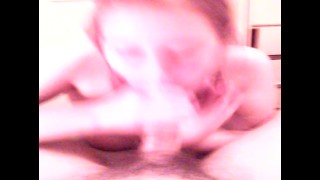 Step sister deep throats my dick