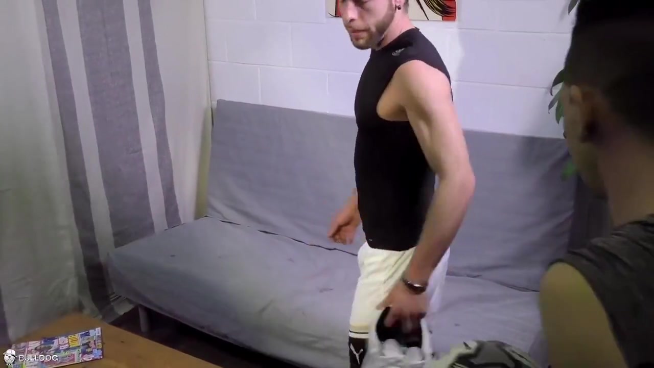 Two Men In Sportswear Fuck After Training