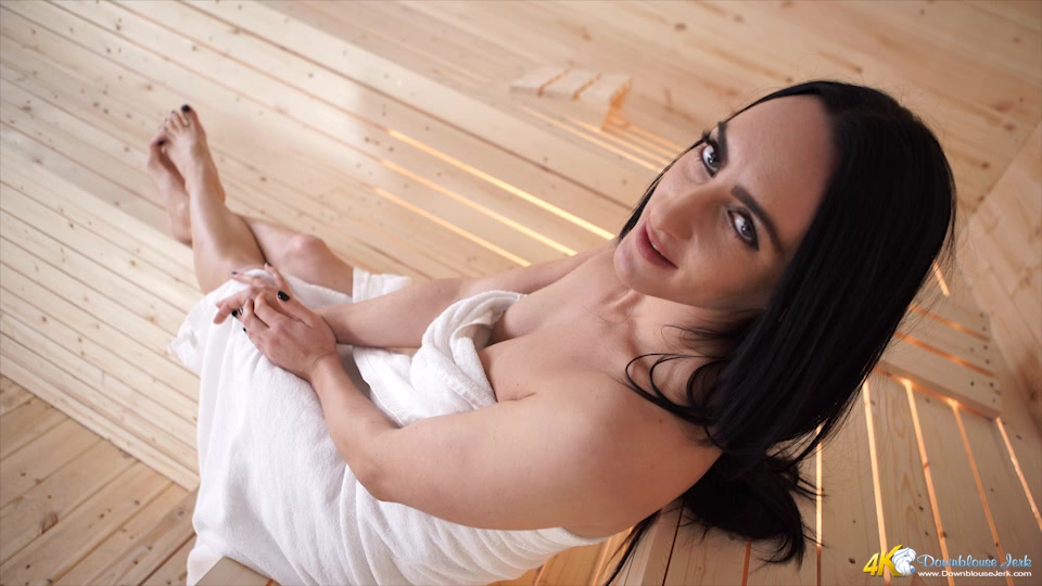 Chloe Lovette in Sauna Tease - DownblouseJerk