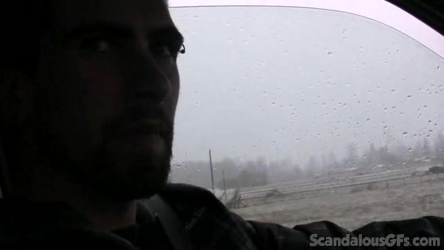 Sexy GF Shows Off Her Pussy In The Car