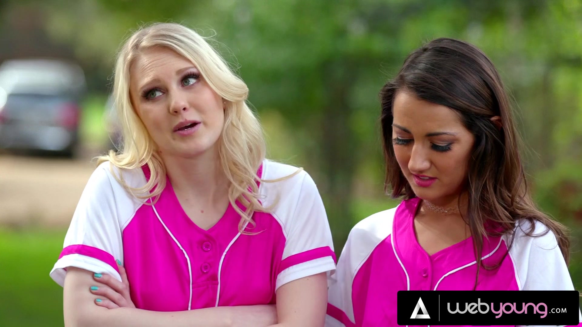 Baseball Sluts Lily Adams And Lily Rader Train Their New Team's Addition To Satisfy Their Pussies