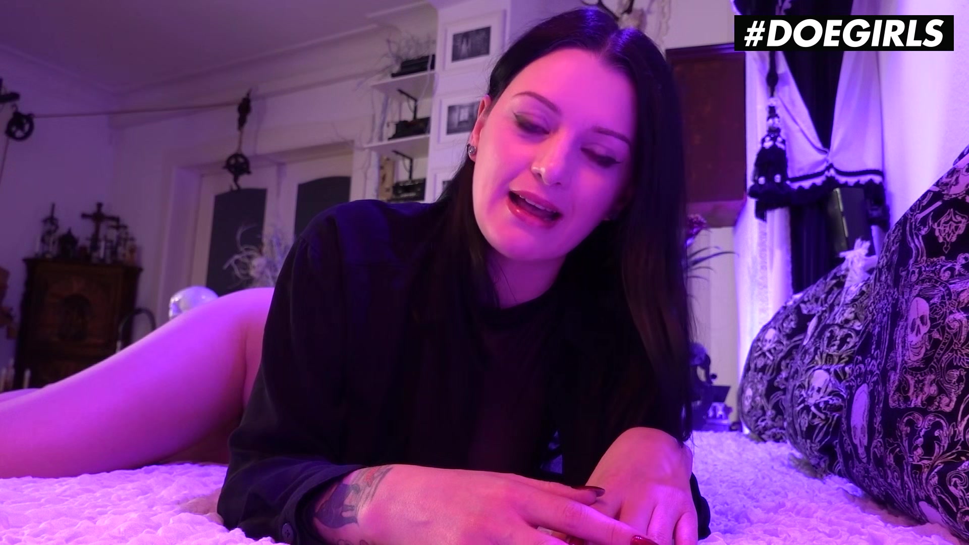 DOEGIRLS - Alissa Noir - Intense Solo Masturbation With Big Tits German Bombshell