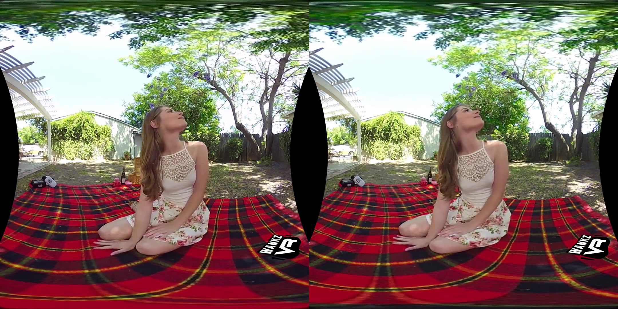 Backdoor Picnic - Cute Blonde teen 18+ Virtual Girlfriend Anal Sex VR