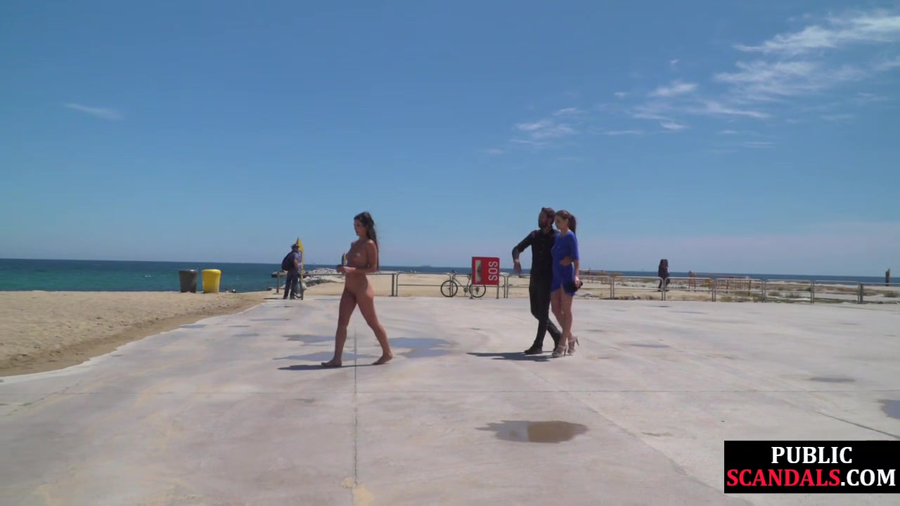 Scandalous naked 19yo walks outdoor at public places