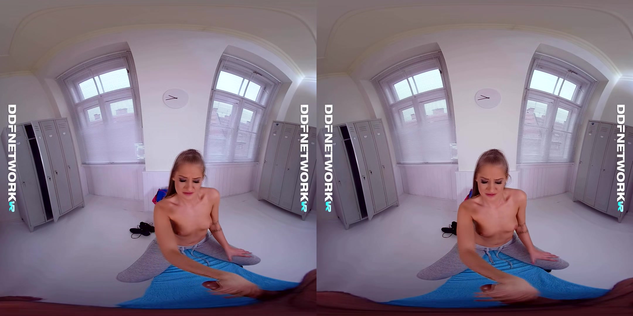 Locker Room Seduction - Teen College Girl Riding