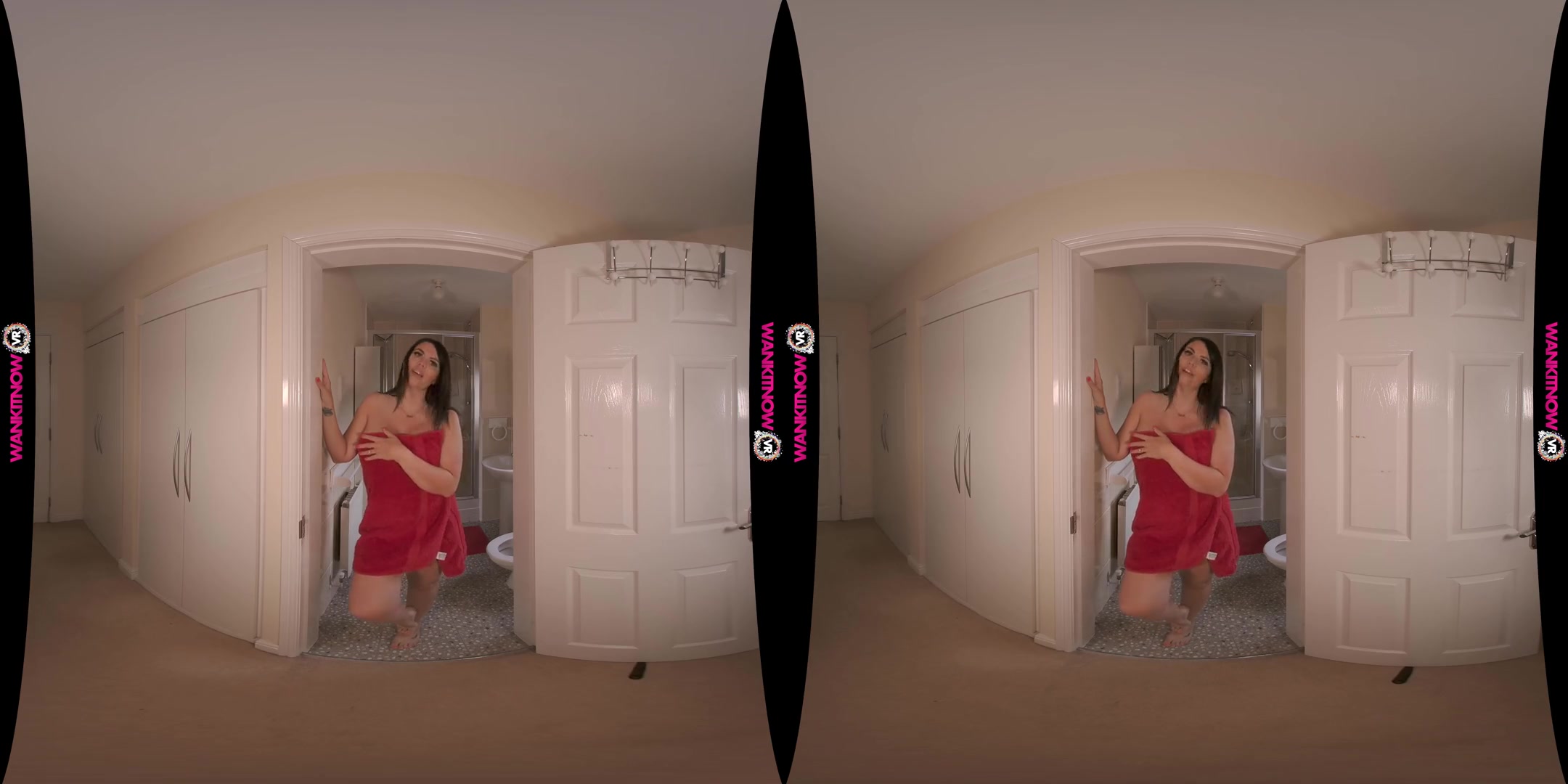 Secret Wanker - Spying on a Big Tits British Brunette Stepsister