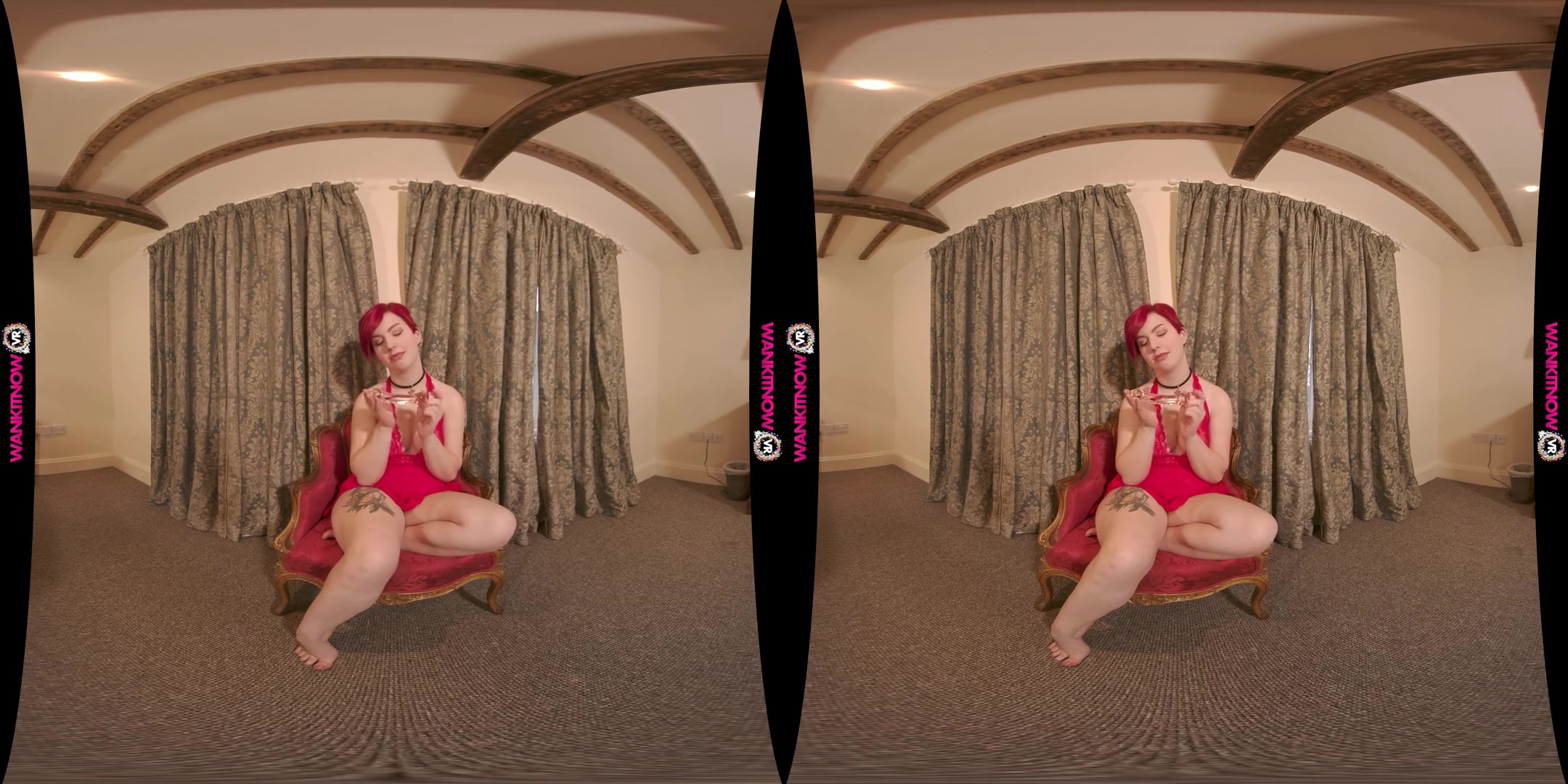 Red Light, Green Light; Hot Redhead Solo Masturbation