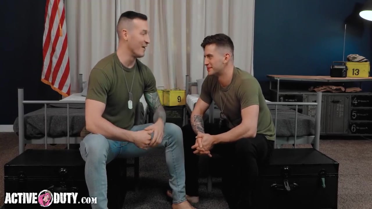 Derek Kage And Trevor Brooks In Trooper Rails In Hot Gay Duty Action