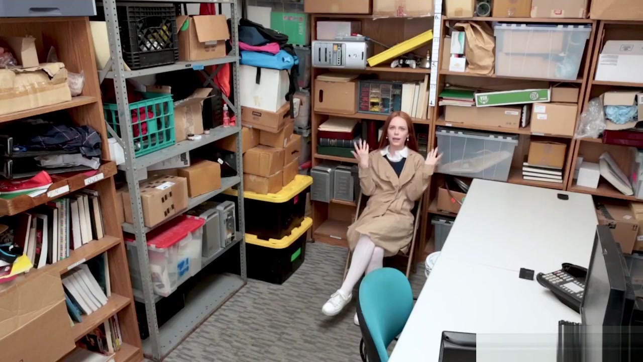 Redhead teen 18+ thief didnt want to cooperate and got fucked