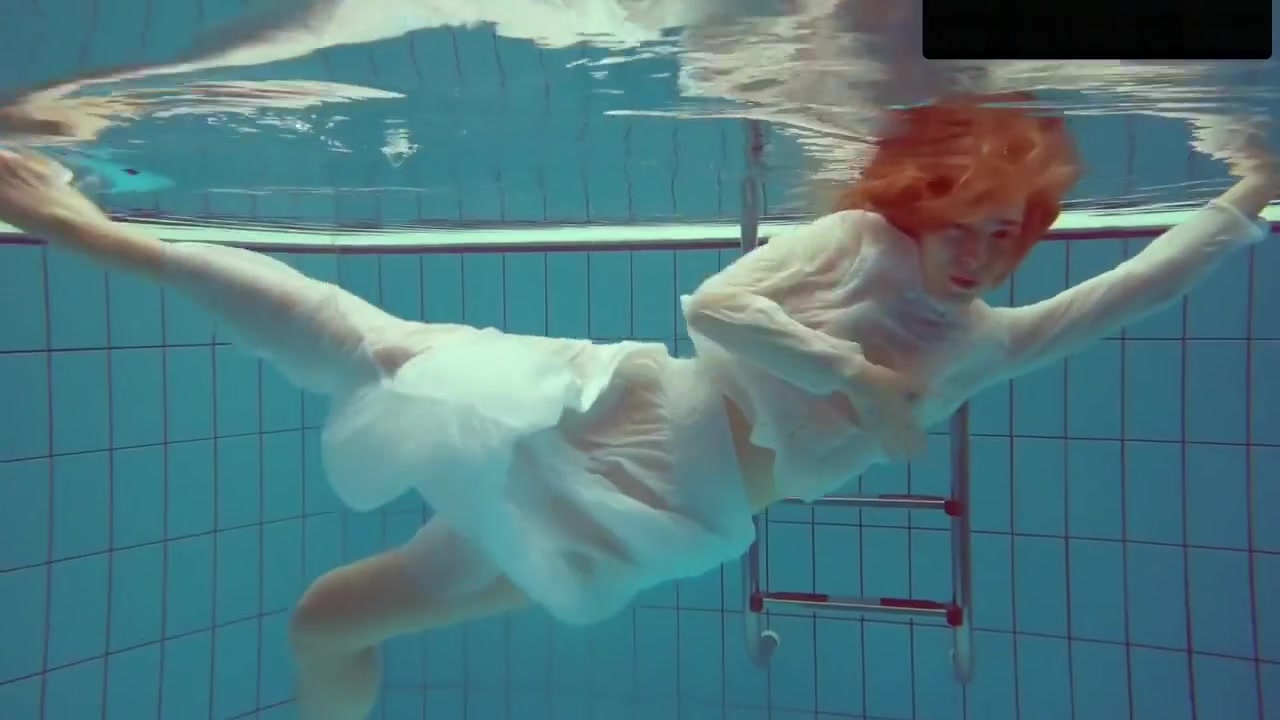Redhead Diana Hot And Horny In A White Dress